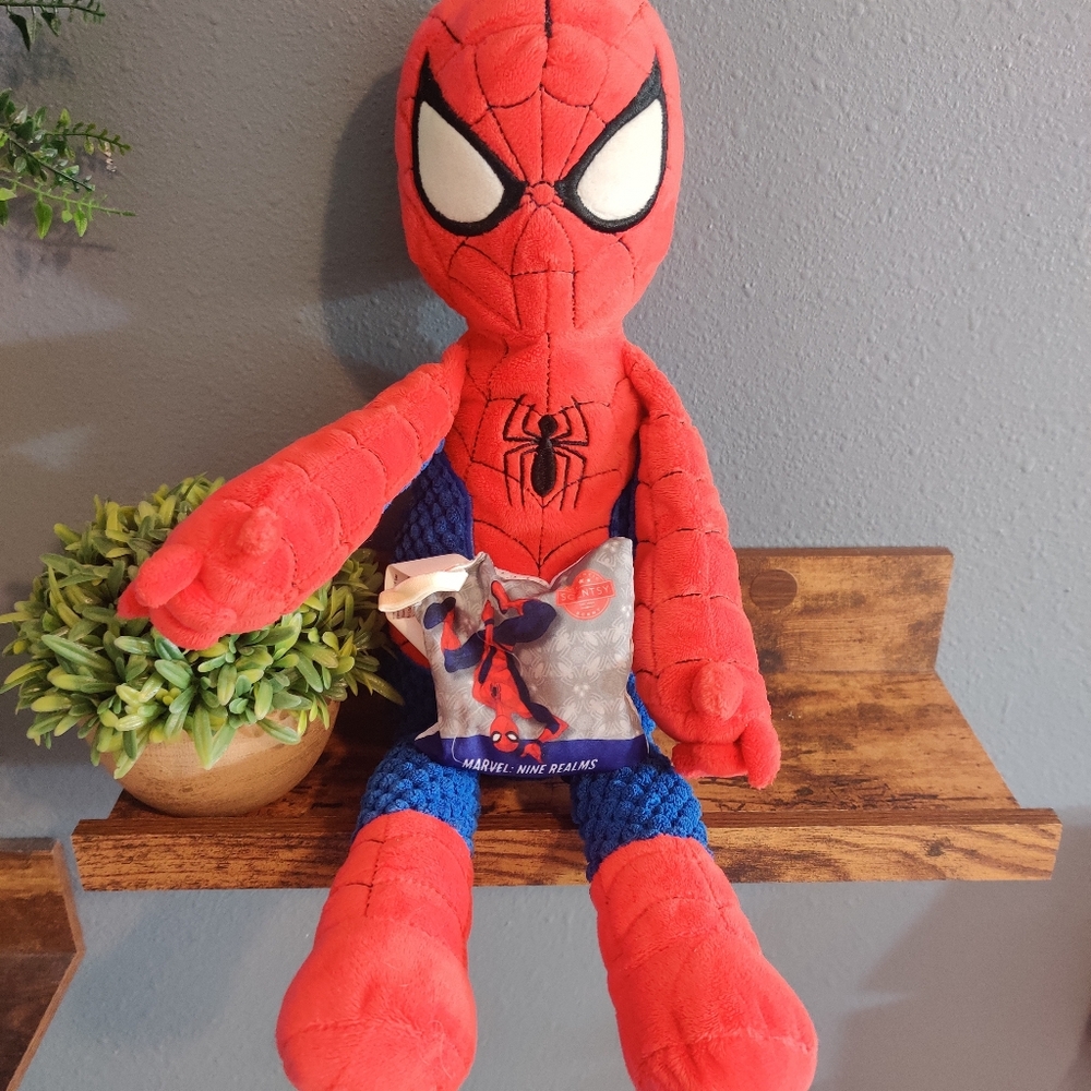 Spider-man Scentsy Buddy Marvel Nine Realms With Scent Pak Plush Stuffed Doll